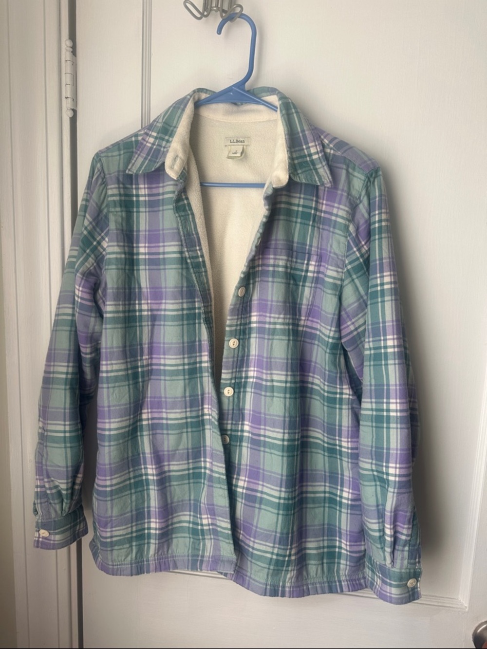 LL Bean Fleece lined flannel